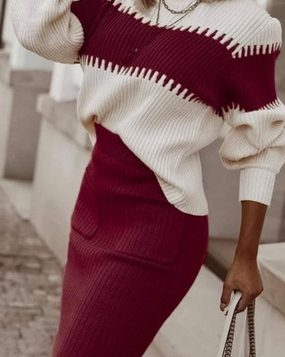 LARRA SWEATER & SKIRT SET