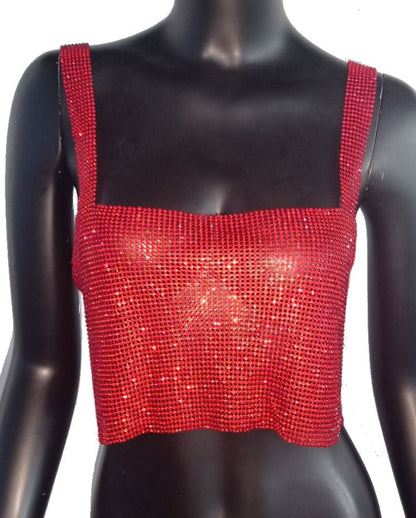 WENDY RHINESTONES TOP