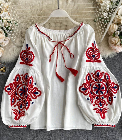 MARIA EMBROIDERED SHIRT