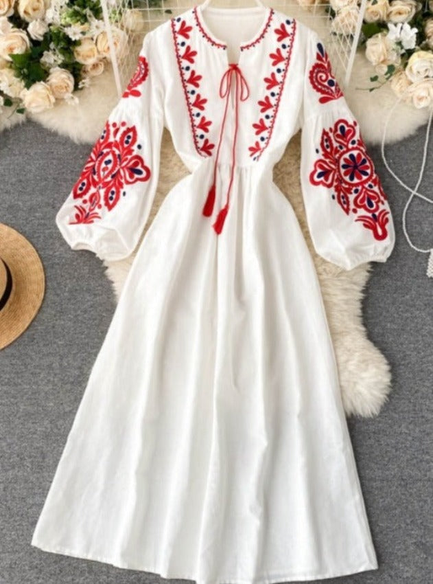 MARIA EMBROIDERED DRESS