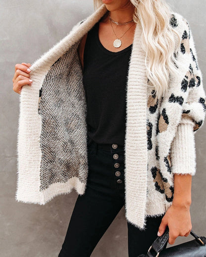 Perfection Leopard Knit Cardigan