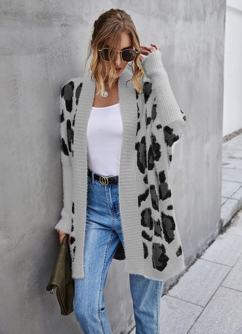 Perfection Leopard Knit Cardigan