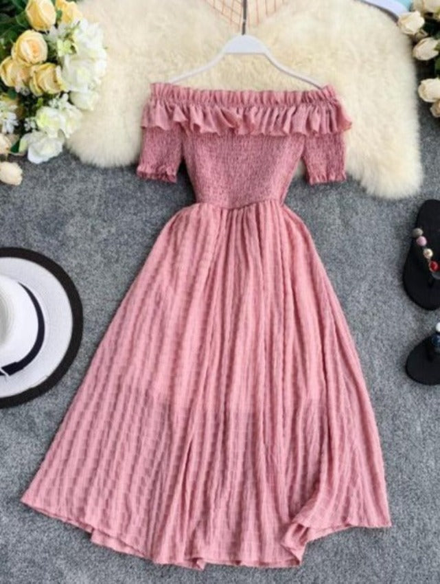 NINNO OFF-SHOULDER DRESS