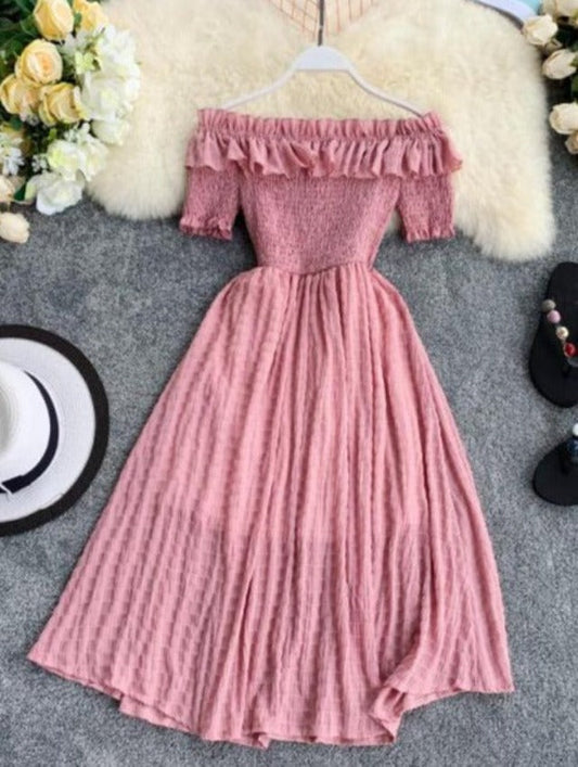 NINNO OFF-SHOULDER DRESS