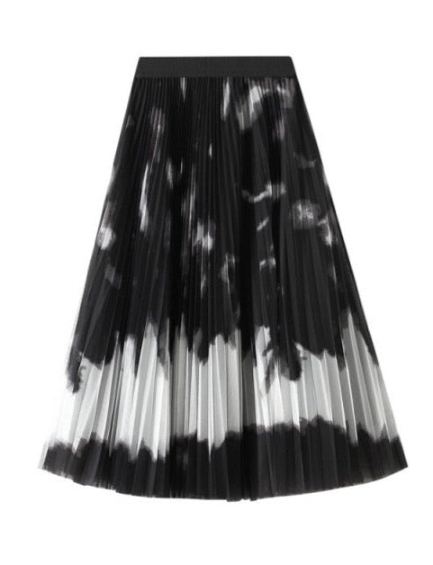 NANCY PLEATED CHIFFON SKIRT